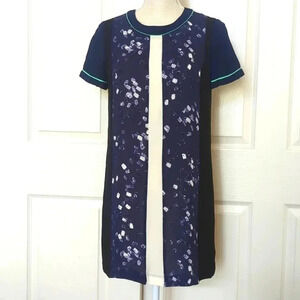 Elizabeth and James silk short sleeve dress scoop neck